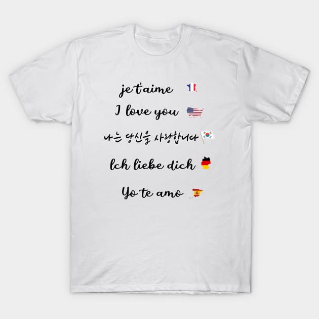 I LOVE YOU T-Shirt by zzzozzo